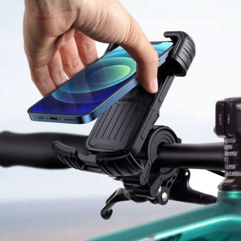 Uchwyt na telefon na rower motocykl kierownicę uniwersalny czarny Uchwyt na telefon na rower motocykl kierownicę uniwersalny czarny