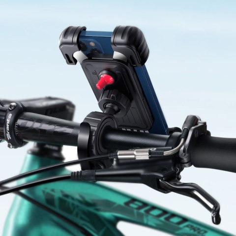Uchwyt na telefon na rower motocykl kierownicę uniwersalny czarny Uchwyt na telefon na rower motocykl kierownicę uniwersalny czarny