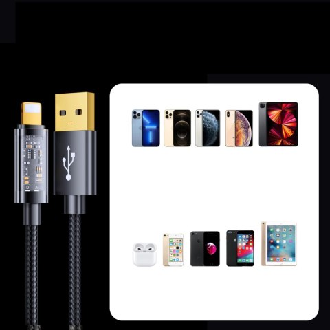 Kabel do iPhone USB - Lightning do ładowania i transmisji danych 2.4A 20W 1.2m niebieski Kabel do iPhone USB - Lightning do ładowania i transmisji danych 2.4A 20W 1.2m niebieski