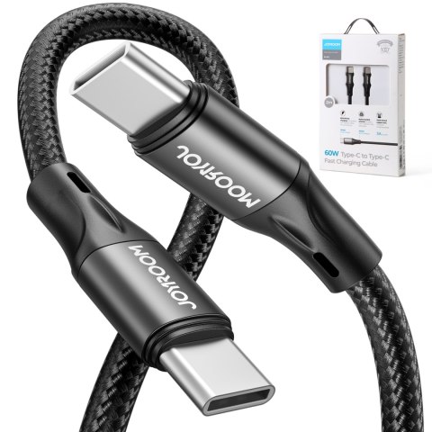Kabel do szybkiego ładowania i transmisji danych USB-C USB-C PD 60W 2m czarny Kabel do szybkiego ładowania i transmisji danych USB-C USB-C PD 60W 2m czarny