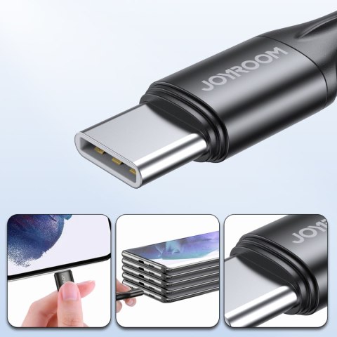 Kabel do szybkiego ładowania i transmisji danych USB-C USB-C PD 60W 2m czarny Kabel do szybkiego ładowania i transmisji danych USB-C USB-C PD 60W 2m czarny