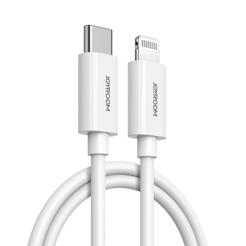 Kabel przewód do telefonów iPhone MFi USB-C - Lightning 27W PD 1.2m biały Kabel przewód do telefonów iPhone MFi USB-C - Lightning 27W PD 1.2m biały