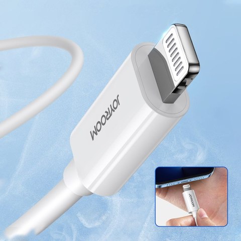 Kabel przewód do telefonów iPhone MFi USB-C - Lightning 27W PD 1.2m biały Kabel przewód do telefonów iPhone MFi USB-C - Lightning 27W PD 1.2m biały
