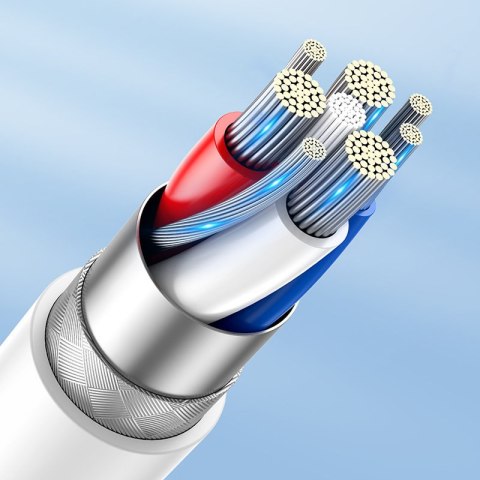 Kabel przewód do telefonów iPhone MFi USB-C - Lightning 27W PD 1.2m biały Kabel przewód do telefonów iPhone MFi USB-C - Lightning 27W PD 1.2m biały