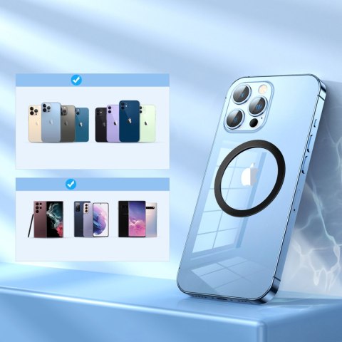 Metalowy pierścień magnetyczny do smartfona telefonu różowy Metalowy pierścień magnetyczny do smartfona telefonu różowy