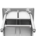 Stół blat roboczy stalowy nierdzewny z 2 półkami 150x60cm