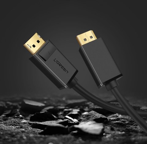 Kabel przewód DisplayPort 1.2 4K 2m czarny Kabel przewód DisplayPort 1.2 4K 2m czarny