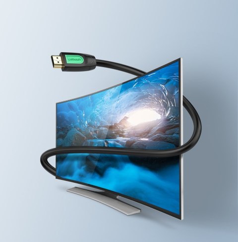 Kabel przewód HDMI 2.0 4K 60Hz 30AWG 2m czarny Kabel przewód HDMI 2.0 4K 60Hz 30AWG 2m czarny