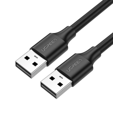 Kabel przewód USB 2.0 męski 2m czarny Kabel przewód USB 2.0 męski 2m czarny