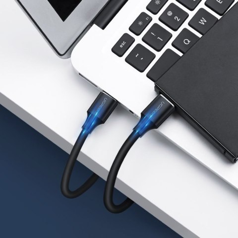 Kabel przewód USB 2.0 męski 2m czarny Kabel przewód USB 2.0 męski 2m czarny