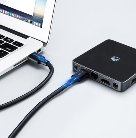 Kabel przewód USB 2.0 męski 2m czarny Kabel przewód USB 2.0 męski 2m czarny