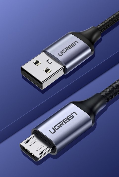 Kabel przewód USB - micro USB 1m szary Kabel przewód USB - micro USB 1m szary
