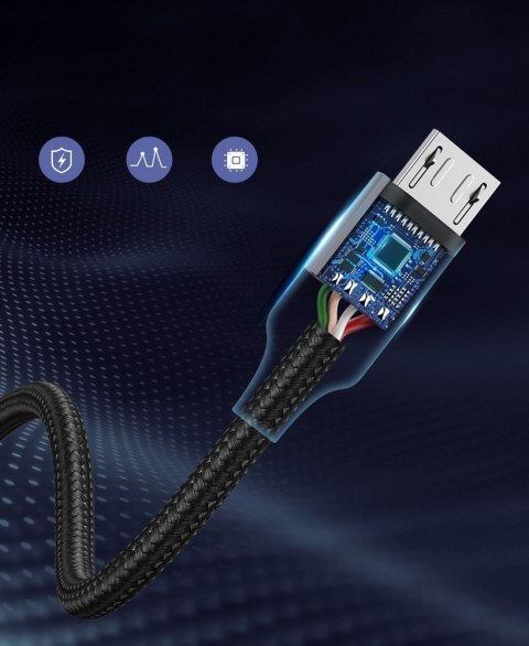 Kabel przewód USB - micro USB 1m szary Kabel przewód USB - micro USB 1m szary
