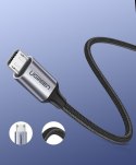 Kabel przewód USB - micro USB 1m szary