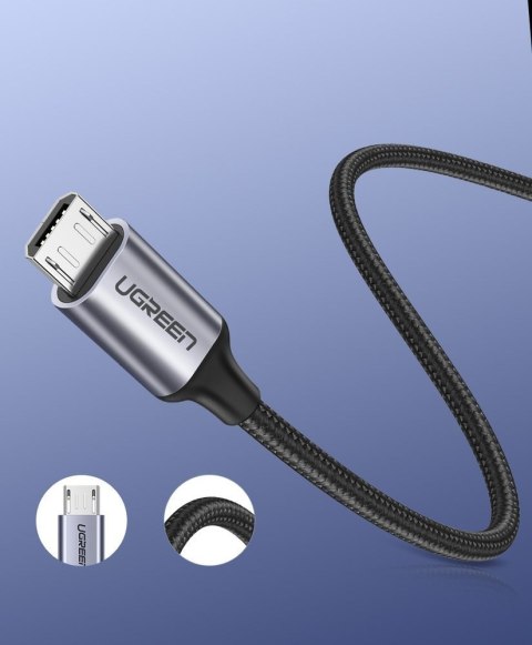 Kabel przewód USB - micro USB 1m szary Kabel przewód USB - micro USB 1m szary