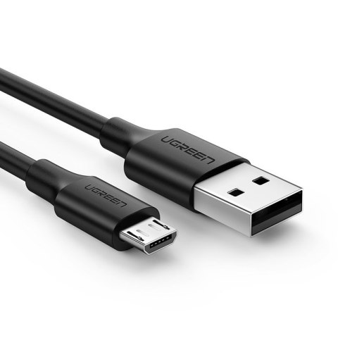 Kabel przewód USB - micro USB 2.4A 480Mbps 1.5m czarny Kabel przewód USB - micro USB 2.4A 480Mbps 1.5m czarny