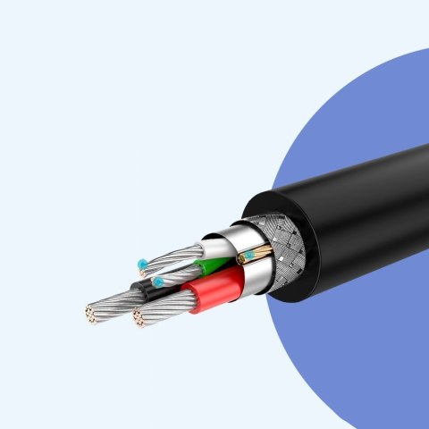 Kabel przewód USB - micro USB 2.4A 480Mbps 1.5m czarny Kabel przewód USB - micro USB 2.4A 480Mbps 1.5m czarny