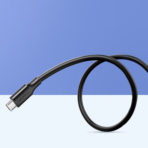 Kabel przewód USB - micro USB 2.4A 480Mbps 1.5m czarny Kabel przewód USB - micro USB 2.4A 480Mbps 1.5m czarny
