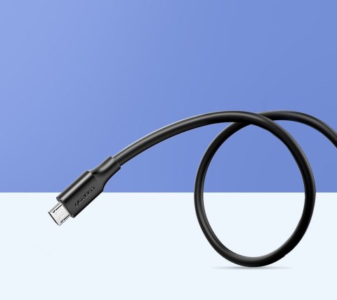 Kabel przewód USB - micro USB 2A 2m czarny Kabel przewód USB - micro USB 2A 2m czarny