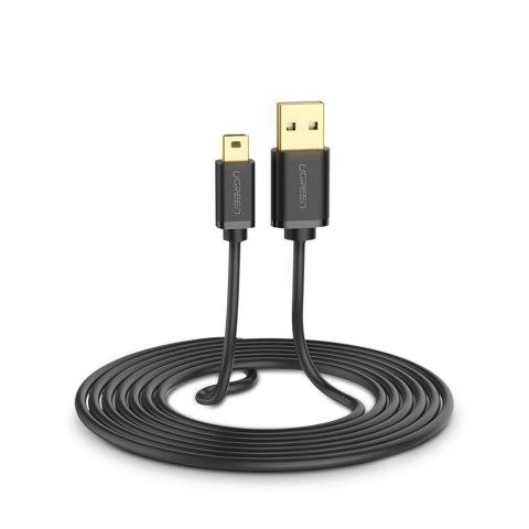 Kabel przewód USB - mini USB 480 Mbps 3m czarny Kabel przewód USB - mini USB 480 Mbps 3m czarny