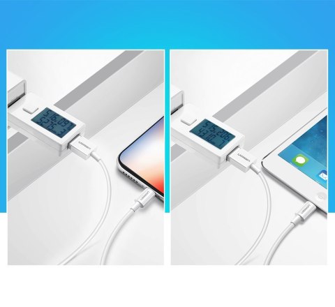 Kabel przewód do iPhone USB - Lightning MFI 2m 2.4A biały Kabel przewód do iPhone USB - Lightning MFI 2m 2.4A biały
