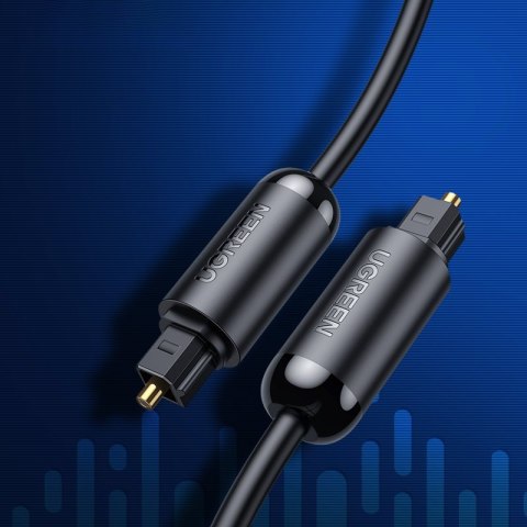 Kabel przewód optyczny audio cyfrowy światłowód Toslink SPDIF 1.5m szary Kabel przewód optyczny audio cyfrowy światłowód Toslink SPDIF 1.5m szary