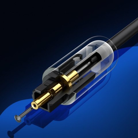Kabel przewód optyczny audio cyfrowy światłowód Toslink SPDIF 1.5m szary Kabel przewód optyczny audio cyfrowy światłowód Toslink SPDIF 1.5m szary