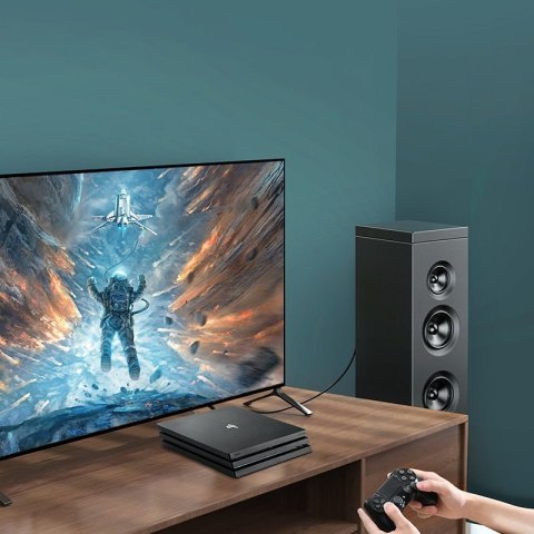 Kabel przewód optyczny audio cyfrowy światłowód Toslink SPDIF 1.5m szary Kabel przewód optyczny audio cyfrowy światłowód Toslink SPDIF 1.5m szary
