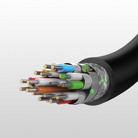 Kabel przewód przejściówka HDMI - micro HDMI 2.0v 4K 60Hz 30AWG 1.5m czarny Kabel przewód przejściówka HDMI - micro HDMI 2.0v 4K 60Hz 30AWG 1.5m czarny