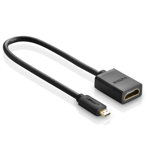 Kabel przewód przejściówka HDMI - micro HDMI 20cm czarny Kabel przewód przejściówka HDMI - micro HDMI 20cm czarny