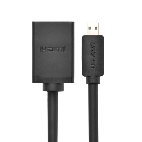 Kabel przewód przejściówka HDMI - micro HDMI 20cm czarny Kabel przewód przejściówka HDMI - micro HDMI 20cm czarny