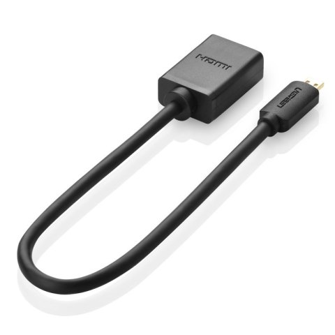 Kabel przewód przejściówka HDMI - micro HDMI 20cm czarny Kabel przewód przejściówka HDMI - micro HDMI 20cm czarny