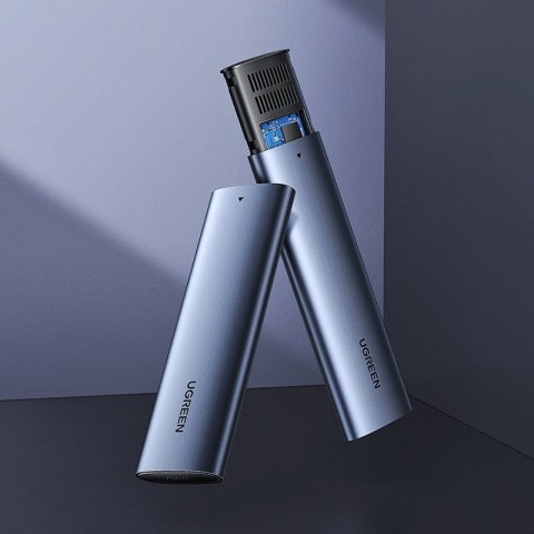 Kieszeń obudowa na dysk SSD M.2 SuperSpeed 10Gbps + kabel USB-C 0.5m szary Kieszeń obudowa na dysk SSD M.2 SuperSpeed 10Gbps + kabel USB-C 0.5m szary