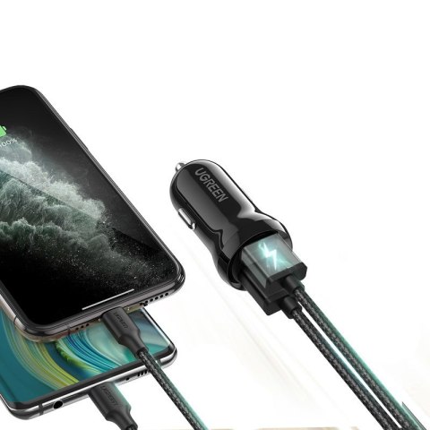 Ładowarka samochodowa 2x USB 24W 4.8A czarny Ładowarka samochodowa 2x USB 24W 4.8A czarny