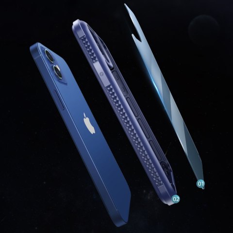 Pancerne wytrzymałe etui do iPhone 12 Pro Max Frigate Series niebieski Pancerne wytrzymałe etui do iPhone 12 Pro Max Frigate Series niebieski
