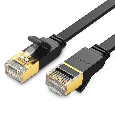 Płaski patchcord kabel przewód sieciowy LAN STP RJ45 Cat 7 10Gbps 3m czarny Płaski patchcord kabel przewód sieciowy LAN STP RJ45 Cat 7 10Gbps 3m czarny