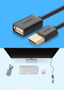 Przedłużacz do kabla przewodu USB 2m czarny
