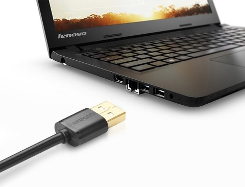 Przedłużacz do kabla przewodu USB 2m czarny Przedłużacz do kabla przewodu USB 2m czarny