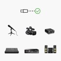 Przedłużacz do kabla przewodu audio do mikrofonu XLR 3m czarny