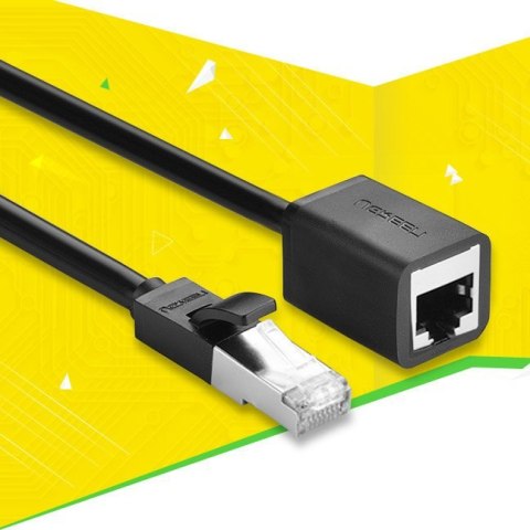 Przedłużacz do kabla skrętki FTP Ethernet RJ45 Cat 6 1000 Mbps 3m czarny Przedłużacz do kabla skrętki FTP Ethernet RJ45 Cat 6 1000 Mbps 3m czarny