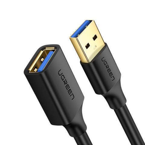 Przedłużacz przejściówka przewodu USB 3.0 2m czarny Przedłużacz przejściówka przewodu USB 3.0 2m czarny