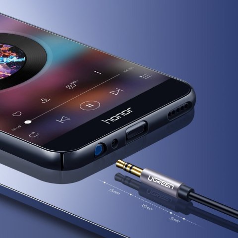 Przewód kabel przedłużacz do słuchawek AUX 3.5mm mini jack 3m srebrny Przewód kabel przedłużacz do słuchawek AUX 3.5mm mini jack 3m srebrny