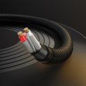 Rozdzielacz na 2x przewód kabel AUX 3.5mm mini jack 0.2m czarny