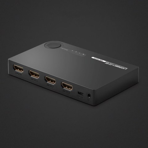 Rozdzielacz splitter switch HDMI - 3x HDMI 3D 4K czarny Rozdzielacz splitter switch HDMI - 3x HDMI 3D 4K czarny