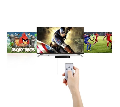 Rozdzielacz splitter switch HDMI - 3x HDMI 3D 4K czarny Rozdzielacz splitter switch HDMI - 3x HDMI 3D 4K czarny