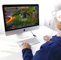 Zewnętrzna karta dźwiękowa muzyczna adapter USB - 3.5mm mini jack kabel 15cm czarny