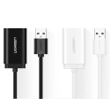 Zewnętrzna karta dźwiękowa muzyczna adapter USB - 3.5mm mini jack kabel 15cm czarny