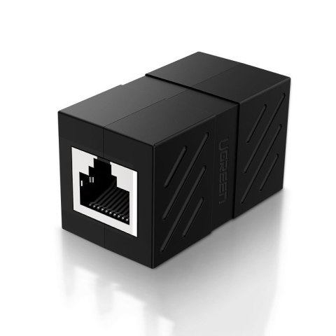Złączka sieciowa łącznik kabli sieciowych Ethernet RJ45 10Gbps czarny Złączka sieciowa łącznik kabli sieciowych Ethernet RJ45 10Gbps czarny