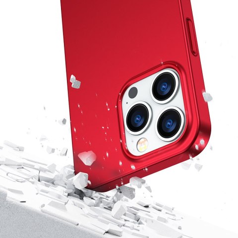 Etui pokrowiec do iPhone 13 Pro Max obudowa na tył i przód + szkło hartowane czerwony Etui pokrowiec do iPhone 13 Pro Max obudowa na tył i przód + szkło hartowane czerwony