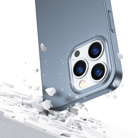 Etui pokrowiec do iPhone 13 Pro obudowa na tył i przód + szkło hartowane szary Etui pokrowiec do iPhone 13 Pro obudowa na tył i przód + szkło hartowane szary